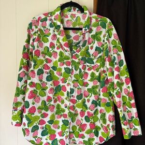 Print Fresh Long PJ Set Strawberry